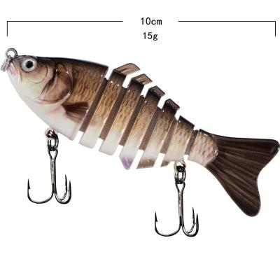 China Durable Luya Bait 7 Gnarled Fish Long Cast Lure Hard Bait Covered Lead Fish Lures Baits for sale