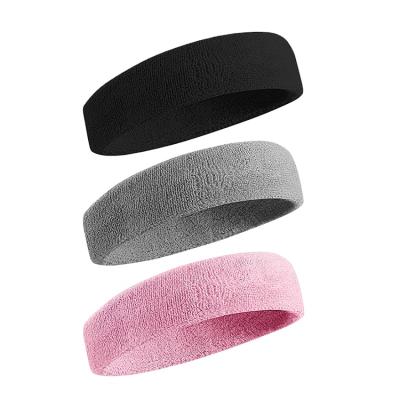 China Popular Amazon Polyester Sweatband Elastic Sweat Sports Exercise Sports Head Band For Fitness Gym for sale