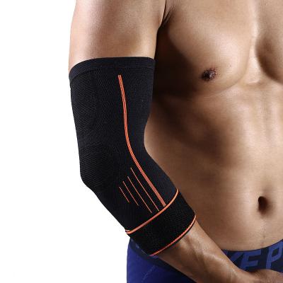 China Popular Fashion Breathable Adjustable Elasticity Elbow Knee Pads Colorful Knitted Elbow Brace Basketball 90 Degree Elbow for sale