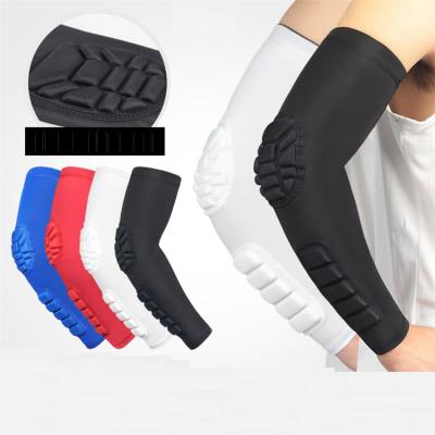 China Breathable Honeycomb Sports Anti-Collision Elbow Pads Elbow Protector Arm Sleeve for sale