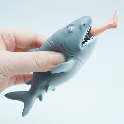 China Realistic Shark Toys Hot Selling Toy Novelty Kids Shark Toys Anti Stress Feet Shark Sound Realistic Shark Toys for sale