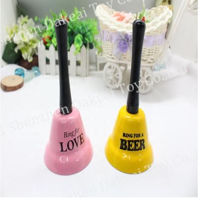 China Creative Christmas Fun Metal Bar Restaurant Table Hand Beer Ring Novelty Ornamental Tea Table Hand Call Bell Europe for sale