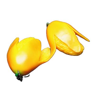 China Hot Realistic Fruit Toys Amazon Selling Stress Toy TPR Fruit Simulation Stretchy Mango Shape Mango Squishy Toys for sale