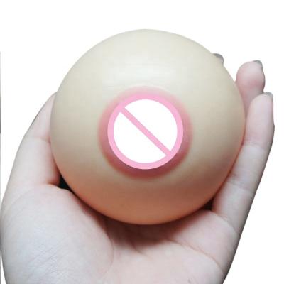 China Funny Squeezable Custom Soft Stress Reliever Breast Stress Ball for sale