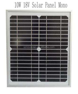 China 12V 10W monocrystalline silicon 12 volt monocrystalline solar panel for sale