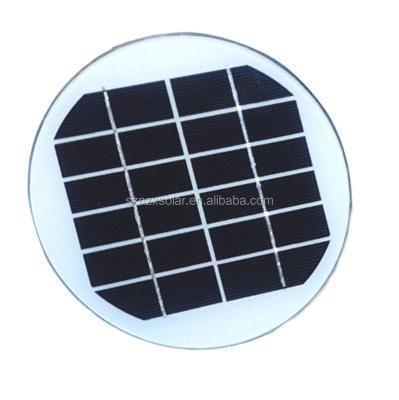 China Factory Supplied 2021 2W 6V Round Solar Panel For Solar Lawn Garden Light NZX-R2W2 Solar Light for sale