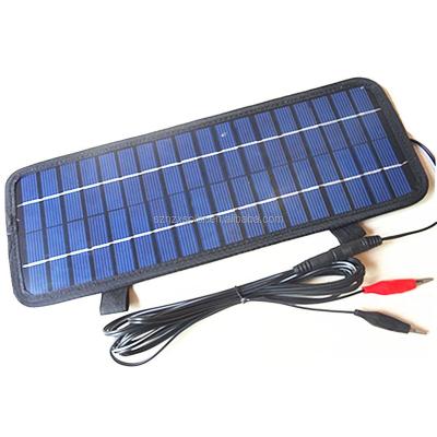 China New 12 Volt 4.5W Car Boat Solar Panel Powerful Convenient Battery Charger 12V for sale