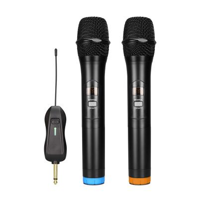 China Other Adjustable Channels UHF Microphone 90 Degree Rotation Wireless Receiver 1-2 Range 262ft For Church, Karaoke, DJ Party for sale