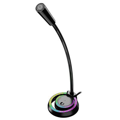 China Other USB Plug In Desktop RGB Microphone For Live Streaming Gaming Meetings for sale