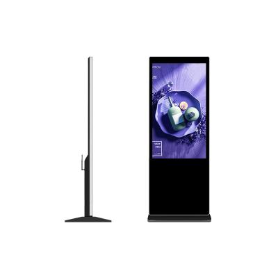 China Indoor Window Integrated Digital Signage 49 55 65 Inch Floor Standing Smart Kiosk Totem for sale