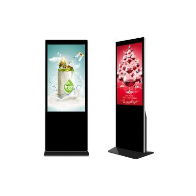 China Indoor 49/50 inch FHD/UHD Android floor standing signage and lcd screens wifi 3G/4G LAN Digital displays advertising playing equipment for sale