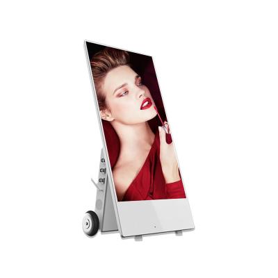 China (Optional) Capacitive Touch Floor Standing 43 Inch Portable Digital Totem Battery Advertising Display Totem for sale