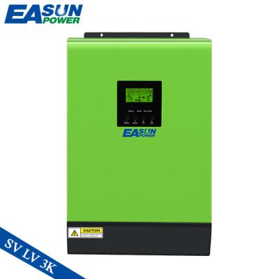 China Pure Sine Wave Inverter 110V Split Phase 120V 2400W 24V Solar Hybrid System 2000W PV Solar Array MPPT Inverter Without Battery With 60A Charger for sale