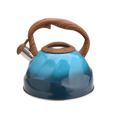 China Sustainable Tea Kettle Good Grade Stainless Steel Water Kettle Coffee Whistling Teapot 3.0L for sale