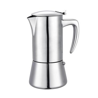 China WITH LID Stovetop Espresso Maker Moka Pot Italian Coffee Maker For Office Home Classic Coffee Percolator Coffee Pot for sale