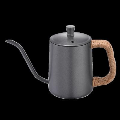 China Sustainable Coffee Pot With Handle Gooseneck Coffee Pot Kettle Hand Drip Ear Type Long Teapot Suitable For Home And Coffee Shop for sale