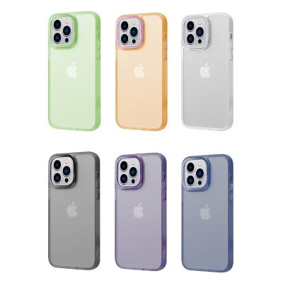 China ILUSEN Series Soft Touch Cases Majestic Frosted Hybrid Shockproof Phone Case Smooth And Shockproof Case For Iphone 14 13 pro max for sale