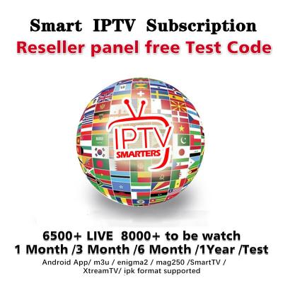 China Hot sale best free iptv box m3u test android tv box iptv reseller panel for sale