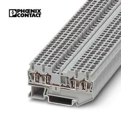 China Connecting Wire Purchase Phoenix Feed Through 3031306 ST 2.5-QUATTRO Terminal Block / Din Rail Spring ST Terminal Block for sale