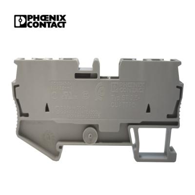 China Low Price Connecting Wire Terminal Block Phoenix Touch ST 2.5-Quattro /Din Rail Power Through Spring Terminal Block 3031306 for sale