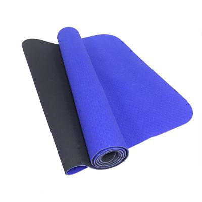 China Custom Eco Friendly Double Layer Tape Yoga Mat Comfortable for sale