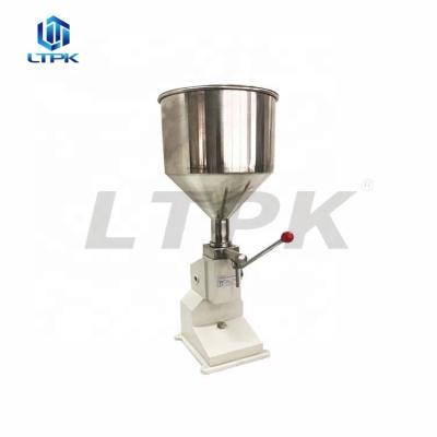 China LT-A03 Manual Hand Pressure Beverage Oil Tabletop Gel Water Bottle Small Scale Polish Cream Liquid And Paste Filling Machine For Cake for sale