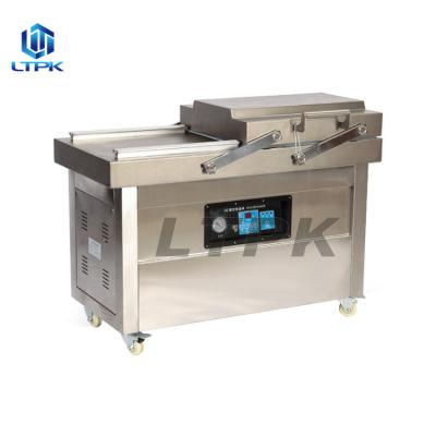 China Industrial Sandwich Bean Vacuum Sealer Packing Machine LTPK LT-DZ400/2SB Double Chamber Corn Sausage Meat For Food Storage for sale