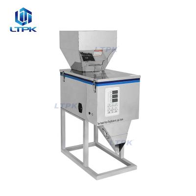 China LT-W999J Semi Automatic Food Peanuts Rice Powder Detergent Particle Granule Weighing Filling Packing Machine 999G for sale