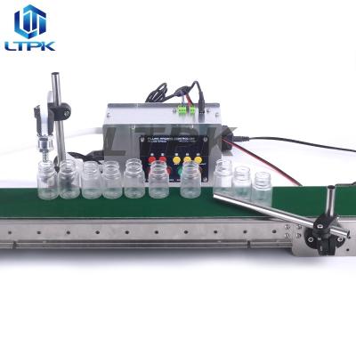 China LT-S3000CW Automatic Food Small Bottle 10-3000ML Liquid Filling Machine With Conveyor Belt for sale