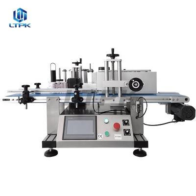 China LT-150 Food Semi Automatic Desktop Label Applicator Machine Round Bottle Labeling Machine For Cans And Beverage Bottle for sale