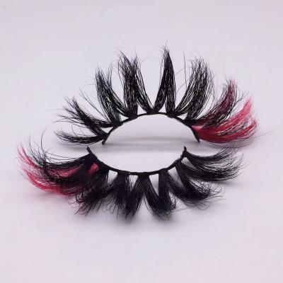 China Newest Natural Soft Color Custom Eyelash Packing 25mm Mink Eyelashes Handmade Wholesale 3d Mink False Eye Lashes Own brand for sale