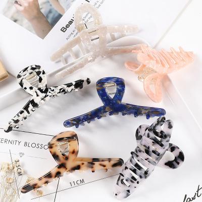 China New Design Hair Accessories High Quality Large Acetate Hair Claw Elegant Hair Clip Claw For Women CM7 for sale