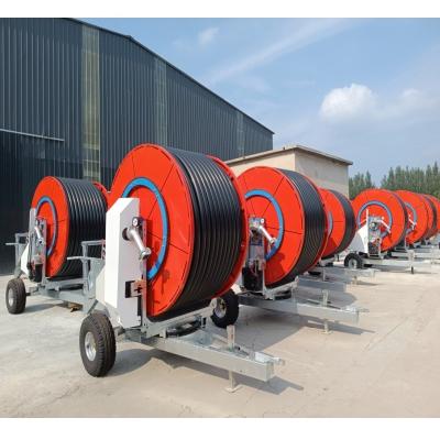 China Automatic Farm Traveling Water Hose Reel Turbine Driving Irrigation Machine For Farms for sale