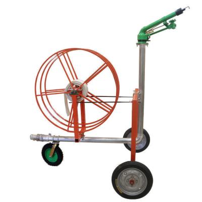 China Movable  Farmland Irrigation Truck Garden Hose Reels And Heavy Rain Gun Sprinkler for sale