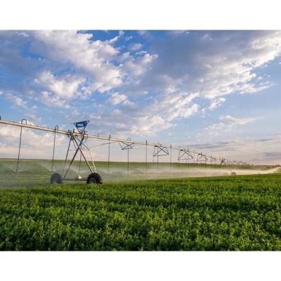 China Large Farmland Agricultural Fixed Lateral Move Center Pivot Irrigation System with 2000 KG Capacity and Big End Gun for sale