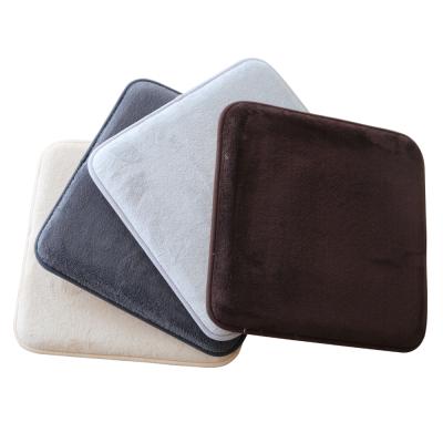 China Washable Customized Color/Size Square/Round Multicolor Coral Memory Foam Fleece Flannel Cushion Decorative Home Sofa Chair Pads for sale