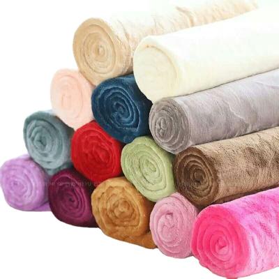 China Anti-static Lightweight Polyester Microfiber Anti-pilling Keep Warm Baby Throw Fleece Blanket for sale