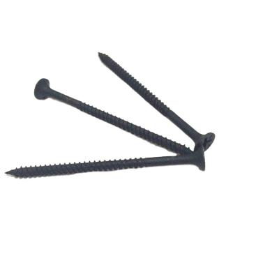 China Manufacturer Supply Big Size Round Head Black 60mm Thread Drywall Rough Screws for sale