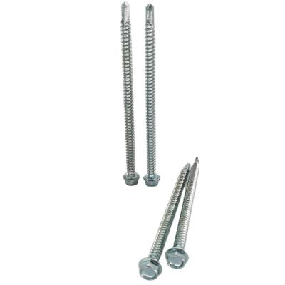 China Cheap Price 100mm Self Drilling HEX Stainless Steel Hex Washer Head Screws for sale