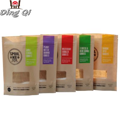 China Tea Paper Packaging Zip Lock Moisture Proof Bag With Sticker for sale