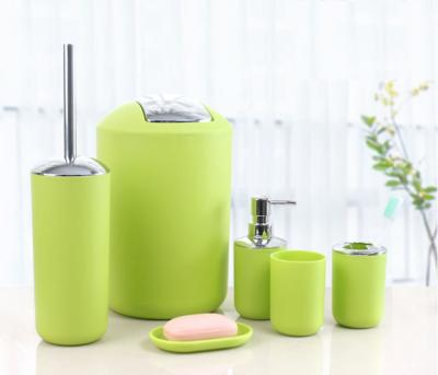 China Sustainable Green Bathroom Accessory Set With 10 Years Of Experience for sale