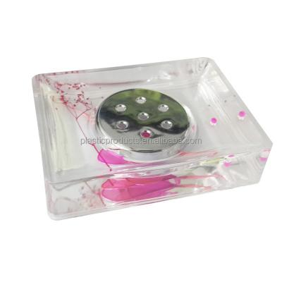 China Sustainable Soap Acrylic Transparent Square Soap for sale