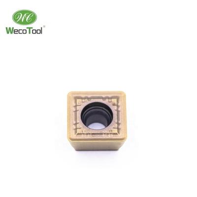 China CNC Lathe Cutting Tool Inserts Wecotool SPKR Spinning Milling Cutter Inserts CNC Cutting Tool Carbide Square Drill Insert SPMT With Hole for sale