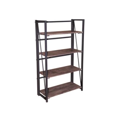 China Four-Layer Collapsible Ladder Simple Design Foldable Standing Multi-Layer Storage Shelf Display Shelf for sale