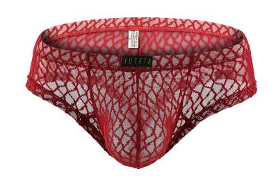 China Stretchy and flexible fabric designed breathable and comfortable men's panties men's transparent mesh panties for sale