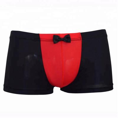 China New QUICK DRY men's ice silk underwear gentleman's bow tie men's sexy underwear for sale