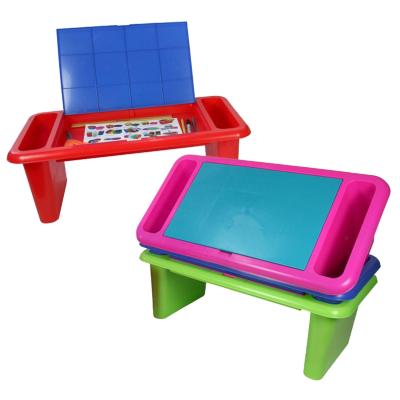 China Lift the top of the lap desk and find storage space for documents Coloful New Arrival Durable Plastic Lap Desk Cheap Portable Lap Tray With Built In Storage Space For Kids Or Adults for sale