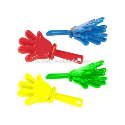 China Who respects the environment; Factory Outlet Wholesale Party Cheap Colorful Fun Noise Maker Toys For Kids Mini Plastic Hand Clappers With Assorted Solid Colors for sale