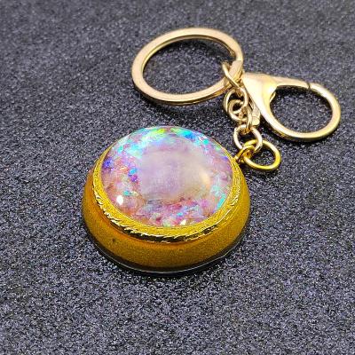 China China 7 Chakra Orgone Main Chain Orgonite Mascot Energy Geometric Pendant Keychain for sale