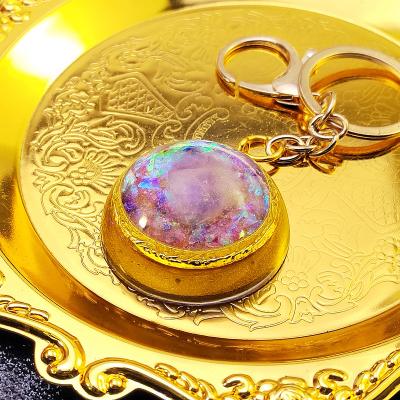 China China Orgonite Chakras Orgone Energy 7 Chakras Orgone Energy Colorful Car Hanging Pendant Key Chain Healing Jewelry for sale